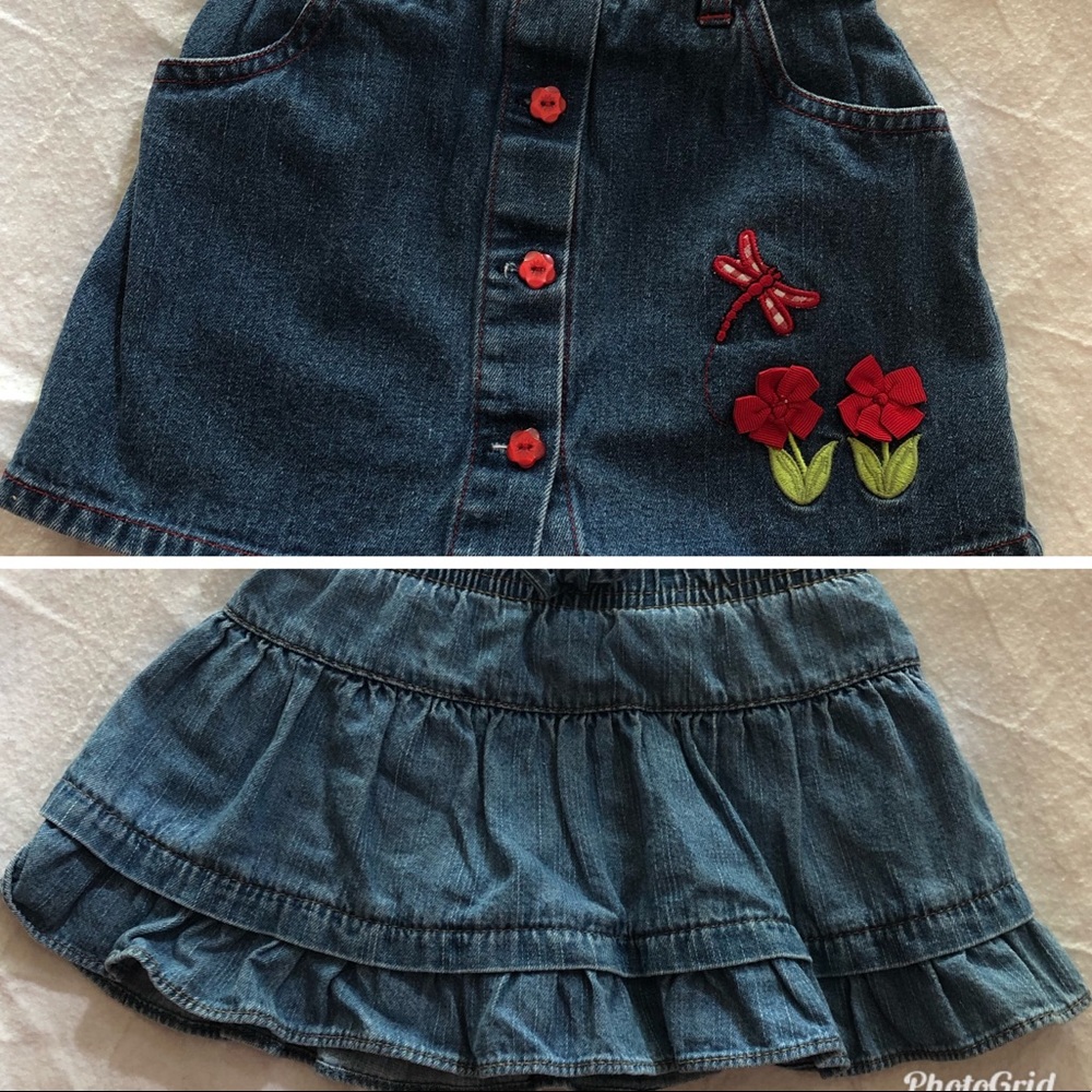 Denim Skorts Little Girls size 24 mos & 2T
